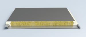Wholesale Polyurethane Rockwool Sandwich Panel 150mm For Walls And Roofs Heat Insulating Exterior from china suppliers