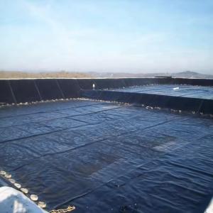 Wholesale Long-Lasting Anti-UV Geomembrane Pond Liner Fish Farm Black Film For Dam Artificial Lake Use from china suppliers