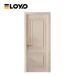 Solid Wood Glass French Door Inward Opening Wrought Iron Profile