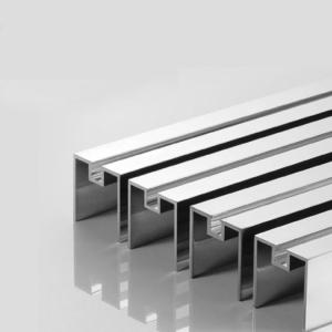 Wholesale Polishing 10mm Height Aluminium Tile Trim For Bathroom from china suppliers