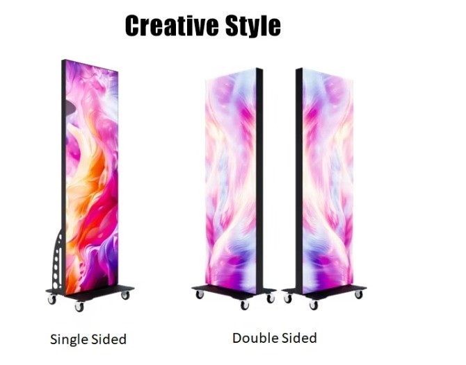IP31 Indoor Creative Led Poster Display , Advertisement Led Display P2.5 Pixel Pitch