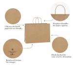 CMYK 4 Color Printing Black Brown White Kraft Paper Bags for Women Custom Order