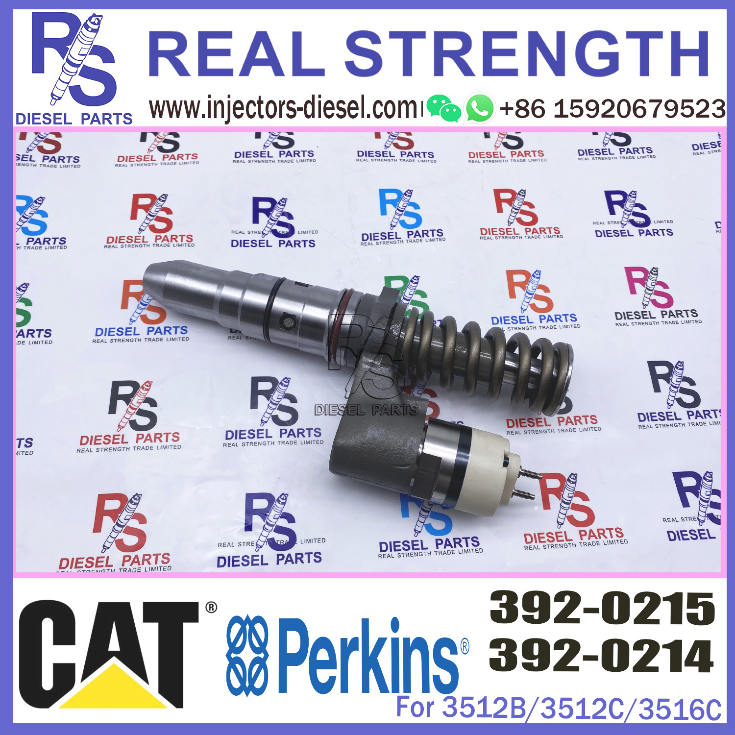 Diesel Engine Injector 392-0219 20R-1280 392-0215 For Cat 3508C/3512C/3516C Common Rail