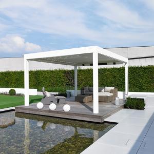 Wholesale Motorised Weather Resistant Motorized Louvered Aluminum Pergola from china suppliers