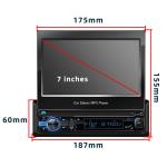 Universal 1Din 7 inch MP5 Car Radio pioneer BT Phone link FM SD USB AUX AUTO