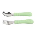 Baby Silicone Food Feeder Spoon and Fork Customized Silicone Products Heat