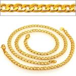 Korean Fishbone chain New Trendy Suitable for men and women Jewelry 18K Real