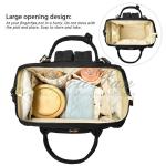 Waterproof Travel Bag Baby Backpack Large Diaper Bag Black
