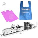 V Cut Non Woven Bag Machine 5KW 120pcs/ Min For Supermarket