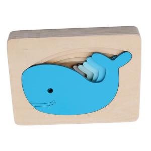 Wholesale Jigsaw Animal Wooden Building Blocks For Kids Puzzle Block Toy ISO9001 from china suppliers