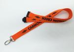 2cm Wide Silk Screen Lanyards / Safety Lanyards For ID Badges