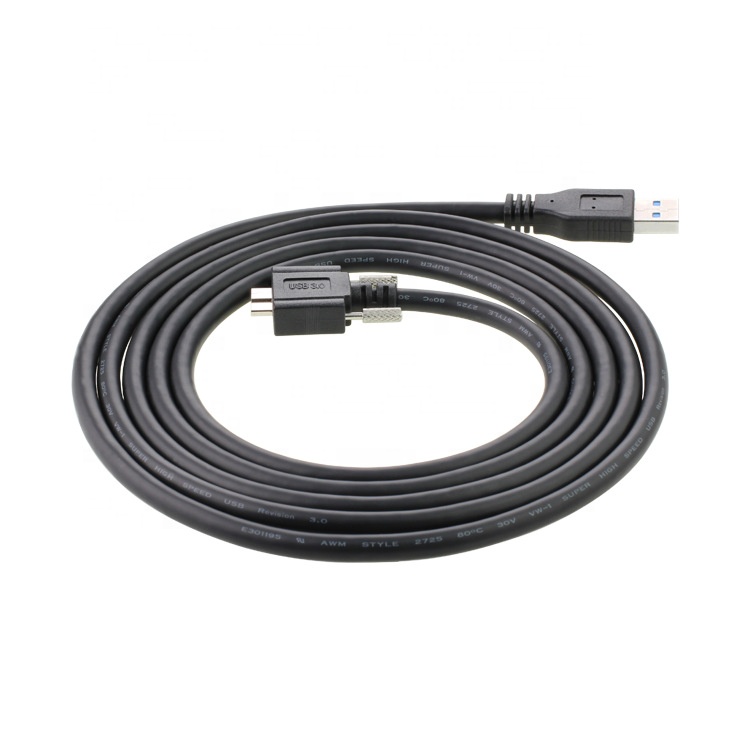 High Speed 5Gbps Screw Panel Mount Micro B USB 3.0 Extension Cable