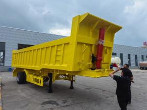Wholesale 3 Axle Tractor Tipper Dumper Stone Sand Transport Dump Trailer for Road Construction from china suppliers