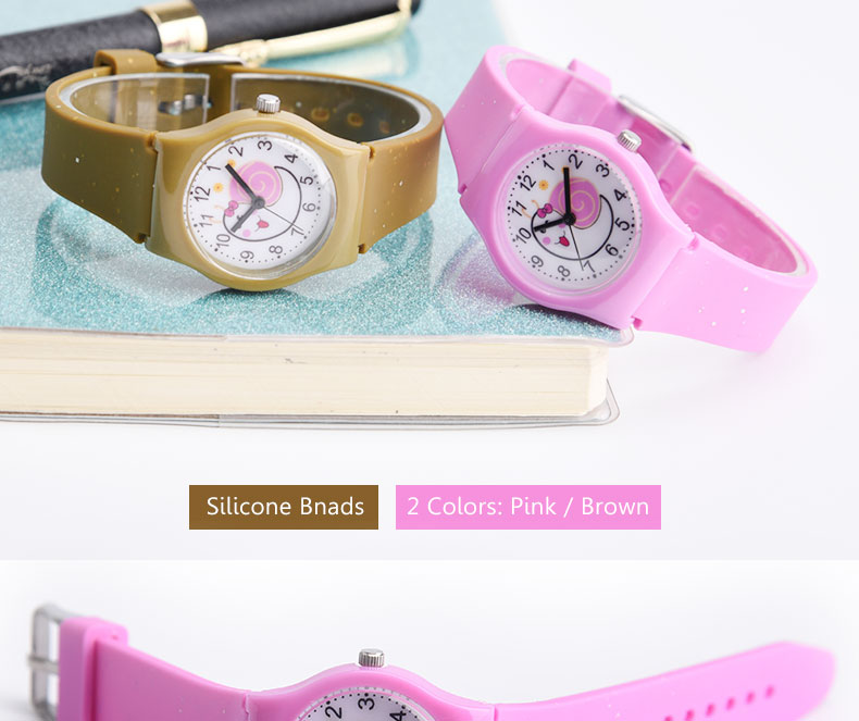 Colorful Kids Water Resistant Watches With Japan Original Battery