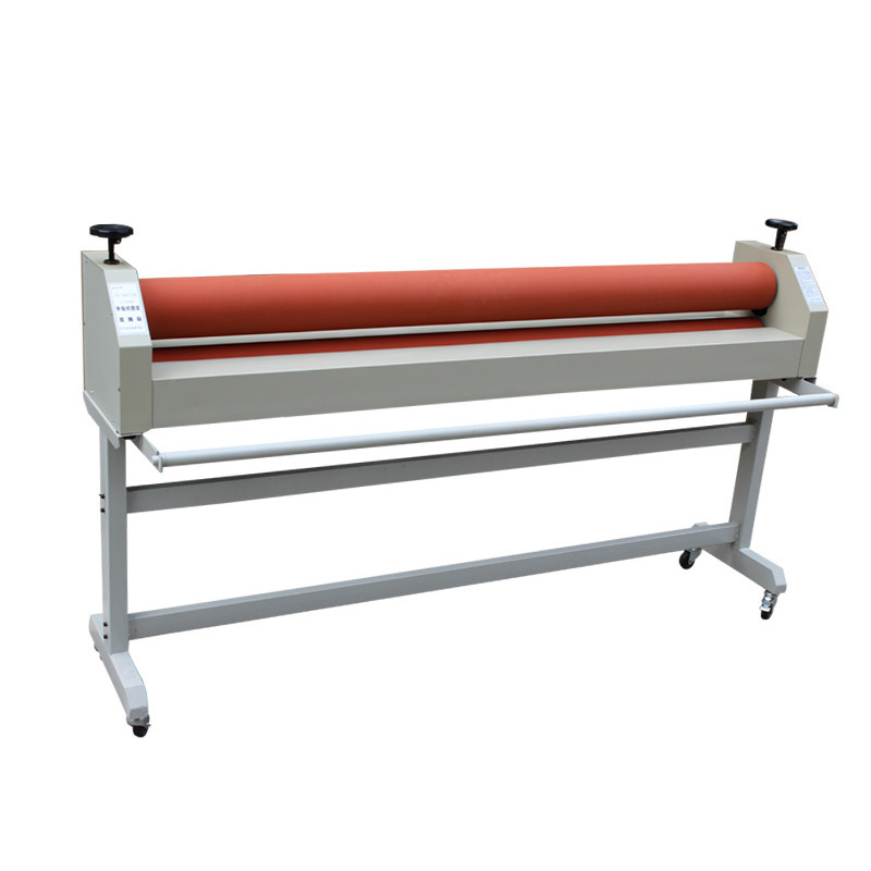 Rubber Rollers 1300mm Desktop Cold Lamination Machine Max Laminating thickness 10mm