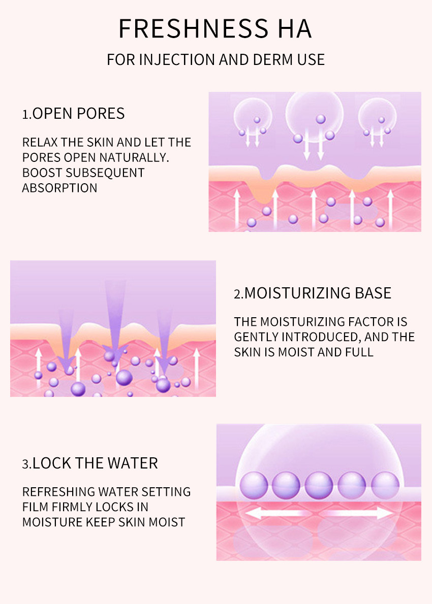 OEM Meso Therapy Serum Freshness Ha Moisturizing Hyaluronic Acid Injection
