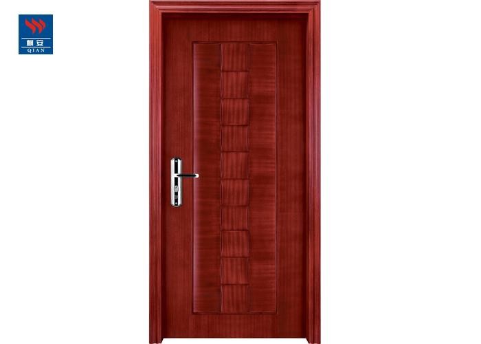 Fire Rated Solid Interior Flush Safety Hotel Entry Timber Wooden Door With UL Certificate