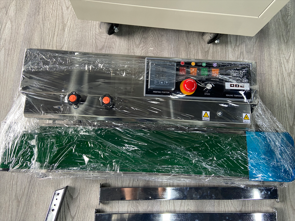 FRD-1000 Ink Printing Horizontal Band Sealing Machine with Packaging Type Case 26 kg