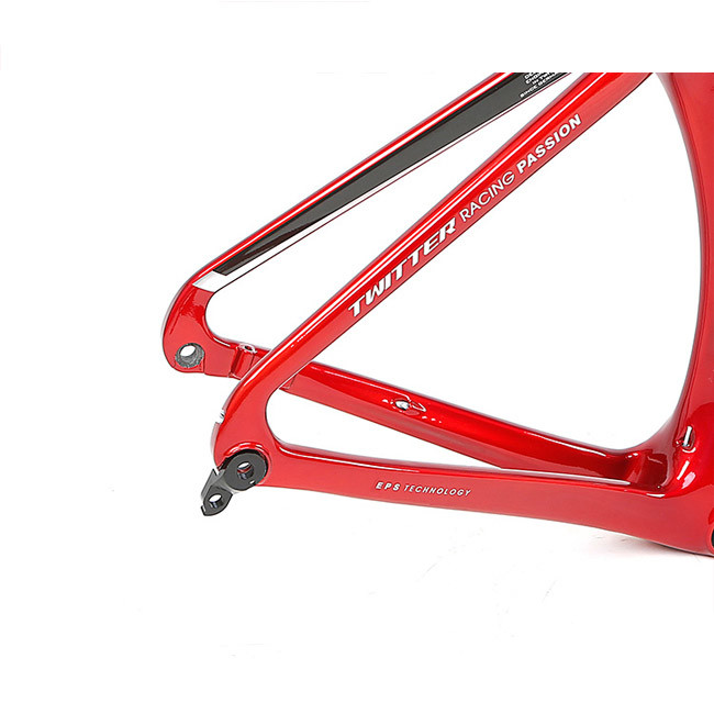 Height 52cm Carbon Road Bike Frame , TWITTER Thunder Frameset 700x25C Wheel Size