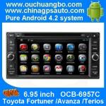 Ouchuangbo Pure Android 4.2 DVD Stereo Radio for Toyota Fortuner /Avanza /Terios