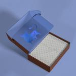 Flexible Rectangle Paper Necklace Shipping Boxes 25x15x4cm