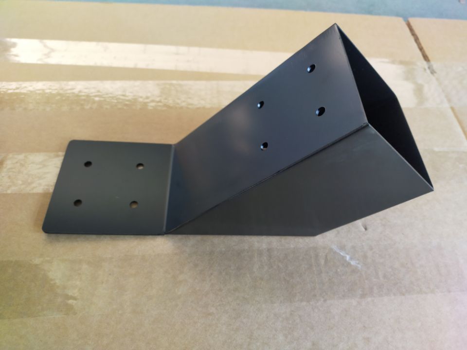DIY Elevated Wood Stand Kit with 4 Bracket Shoulders and Powder-Coated Pergola Hardware