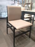 Italian Upholstered Solid Wood Frame Leather Modern Dining Chair