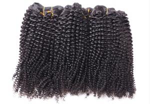 Wholesale Afro Kinky Curly Hair Extensions Weft For Indian Human Hair No Tangle from china suppliers