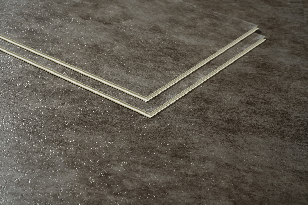 Office Marble Style SPC Flooring with Modern Click Tile Planks and Stone Plastic Texture