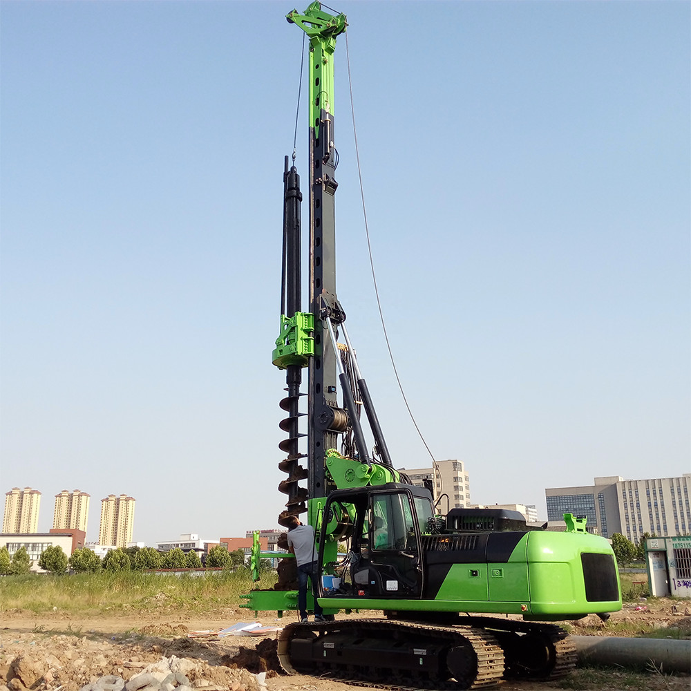 Hydraulic Long Spiral Auger Rotary Drilling Rig CFA KR80M Pile Driving Rigs 140KN