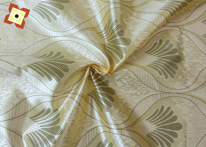 Wrinkle Resistant Mattress Quilting Fabric Knitted Bedding Brushed Huayao Gold Powder Cloth