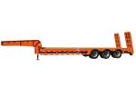 Transport 60000kg Low Bed Semi Trailer JOST Lowboy Semi
