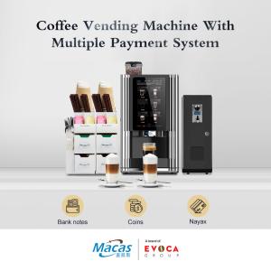 Wholesale SS304 Bean To Cup Coffee Vending Machine Black Color from china suppliers