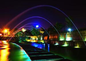 Wholesale Stainless Steel Water Stream Fountain , Linear Water Fountain Computer Controlled from china suppliers