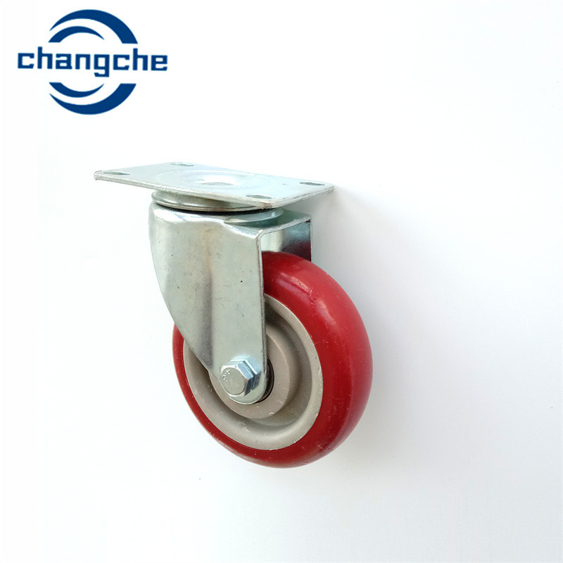 TPR PP Industrial Transfer Wheels With 10mm Mounting Plate Hole High Load Casters