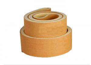 Yellow PBO Kevlar Flat Belt / Kevlar Conveyor Belt For Aluminum Profile