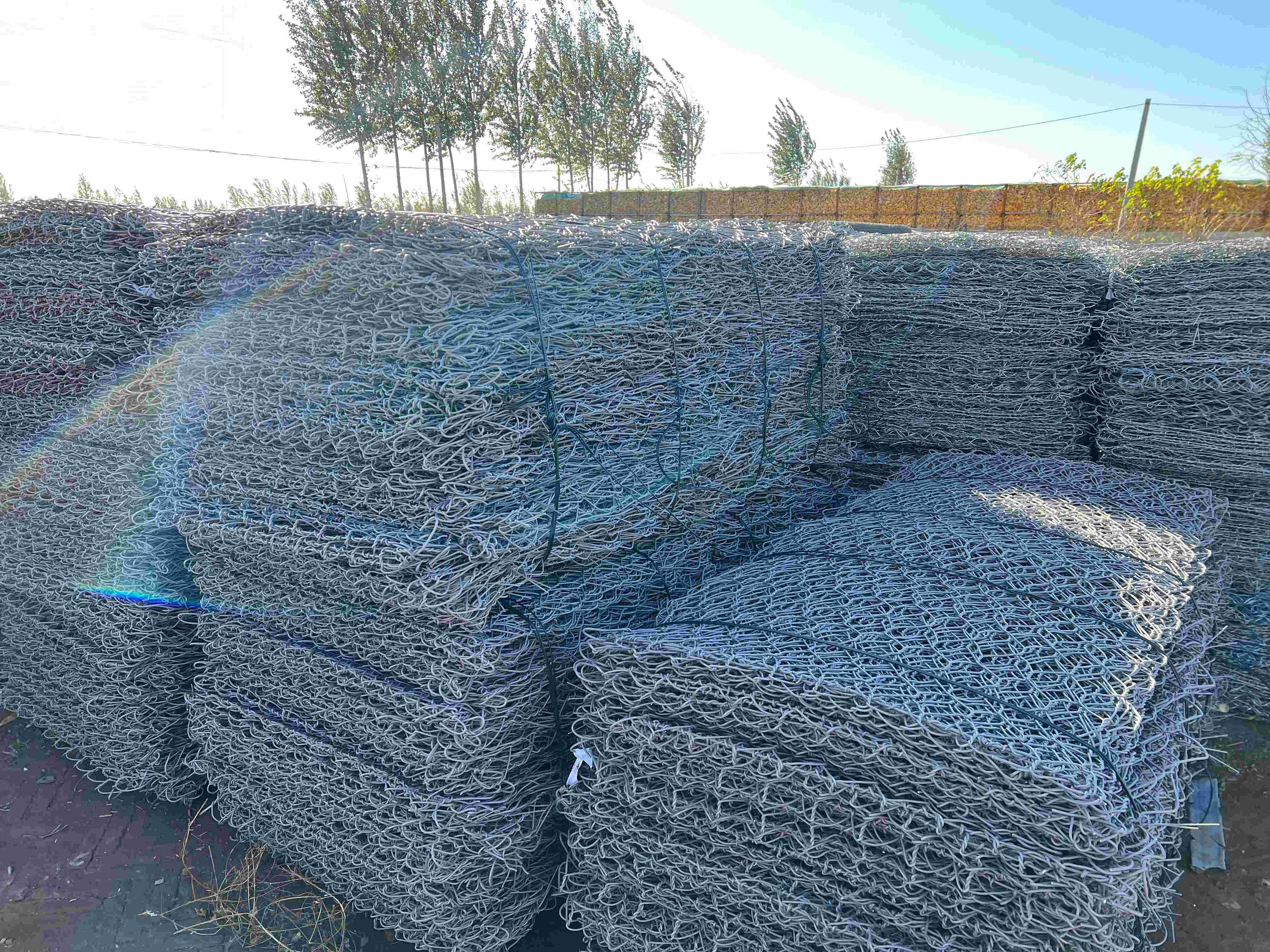 Woven Economic Galfan Stone Cages 2.2mm Wire Diameter