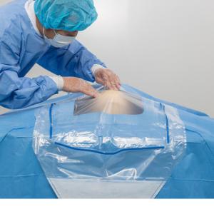 Wholesale Medical Disposable Sterilized Surgical Drape SMS EOS Craniotomy Drape from china suppliers