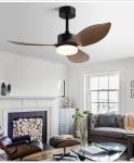 Retro Nordic Ceiling Fan 38 Inch Variable Frequency Fan Pendant Light