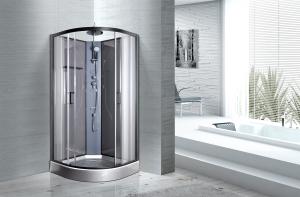 Wholesale Convenient Comfort Bathroom Shower Cabins With 4MM Light Grey 663C Back Panel from china suppliers