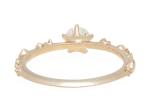 4mm Size Real Diamond Jewellery Ring 14K 18K Rose Gold Material ODM
