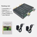 Wholesale 12G SDI Fiber Converter with Tally RS485 and Loop Out Single Mode LC