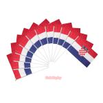 Silkscreen 100 Polyester Hand Waving Flag For Sports