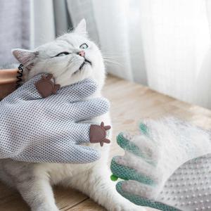 Wholesale Silicone Pet Glove Hair Deshedding Brush Dog Grooming Tool For Remove Hair from china suppliers
