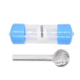 Wholesale 8mm Shank D-Ball Shape 22mm Cut Dia Carbide Burrs Double Cut Carbide Rotary Burr from china suppliers