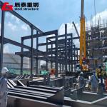 Lightweight High Rise Steel Frame Buildings Construction Steel Structure Grid