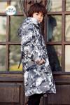 Bilemi Boys Parka Hooded Fashion Designer Handsome Children Down Coat Kids