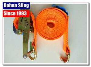 Wholesale 10000 Lbs 2  Mini Ratchet Tie Down Straps With Zinc Plated Welded Wire Hook from china suppliers