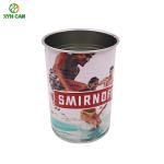 CMYK PMS Printed Festival Tin Cup 0.25mm tinplate For Wine / Vodka