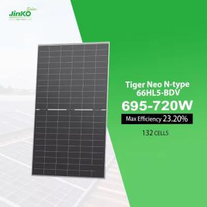 Wholesale Jinko 695W 700W 705W 710W 715W Double Glass Solar Panels With Heat Strengthened Glass from china suppliers